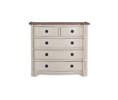 French 5 drawer chest of drawers 