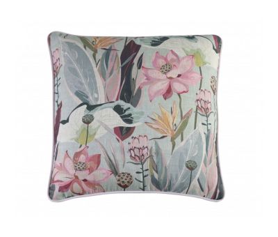 hillhouse scatter cushion flower on duck egg background