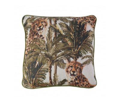 Cheetah & Palm Cushion 