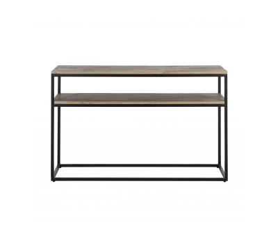 Wood and metal 2 tier console 