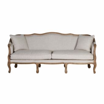 French style sofa with wooden frame