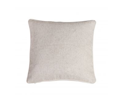 beige scatter cushion with piping