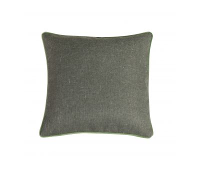 green scatter cushion with piping 