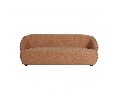 modern 3 seater sofa upholstered in chenille fabric