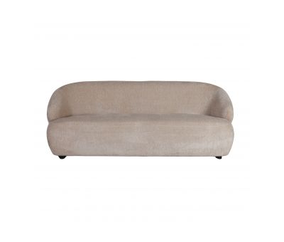 modern 3 seater sofa upholstered in chenille fabric