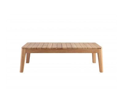 Block & Chisel rectangular outdoor teak wood coffee table