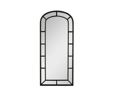 Large arched mirror black