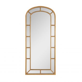 Large arched mirror gold 