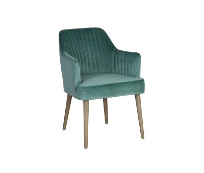 upholstered carver chair in velvet