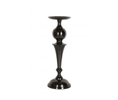 Pillar candle holder nickel black 