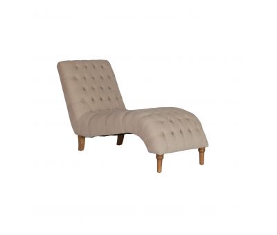 French style deep buttoned lounger 