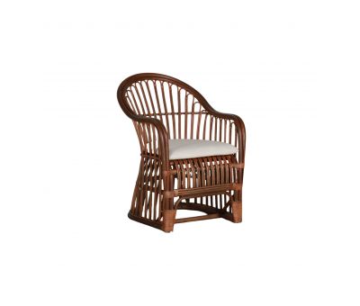 cane and rattan accent chair 