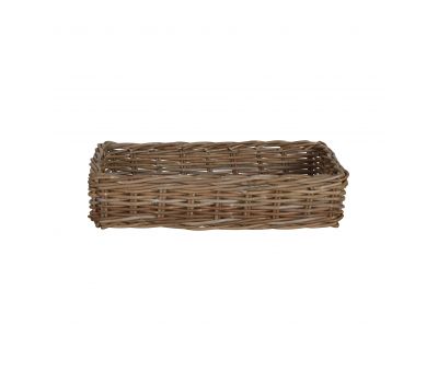 Low rattan kubu weave basket 