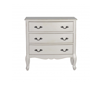 French style 3 drawer chest of drawers in cream Château Collection