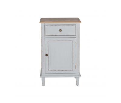 Henri - 1 Drawer bedside table with wooden top Château Collection