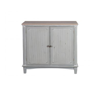 Grey painted 2 door cabinet with shelf Château Collection 