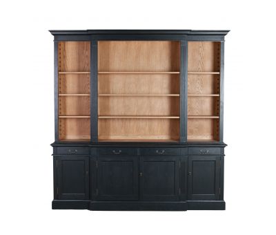 Block and chisel breakfront dresser 