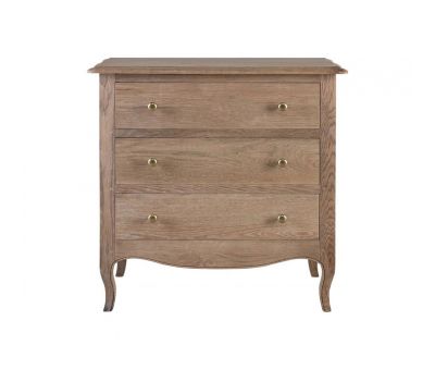 Block & Chisel solid vintage oak 3 drawer chest