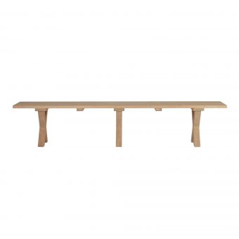 Block and chisel Croxley iroko wood bench