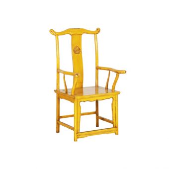 Lacquered high back chair 
