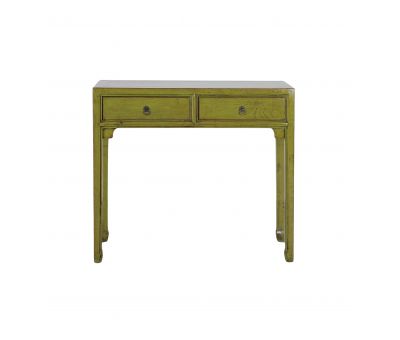 two drawer lacquered console 