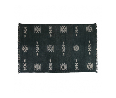 black destiny rug with tassels 