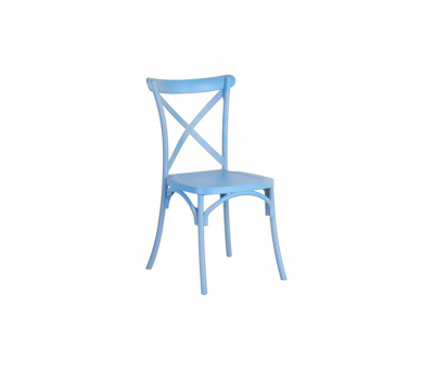 PVC cross back dining chair 