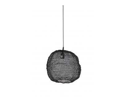 Black metal mesh hanging pendant 