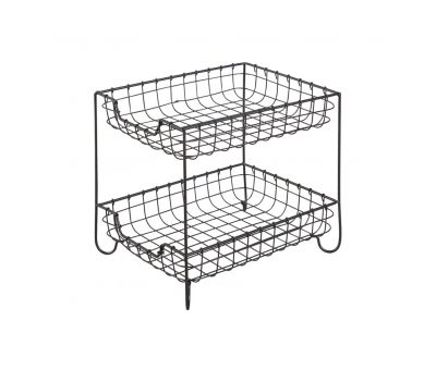 Block & Chisel 2 tier iron stand