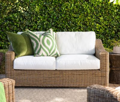 vinyard range 2-seater cane sofa