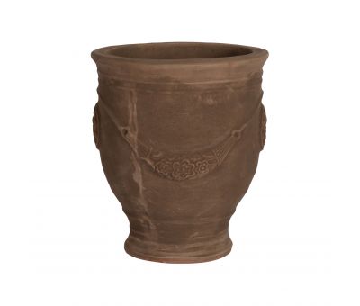 block and chisel terracotta anduze glazed pot