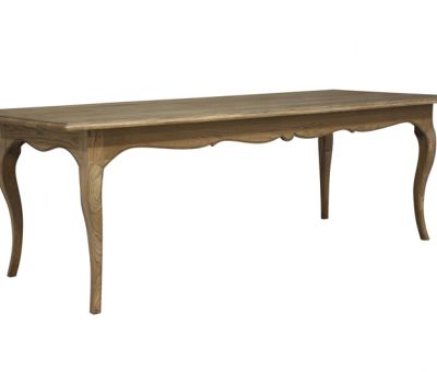 Block & Chisel solid weathered oak dining table