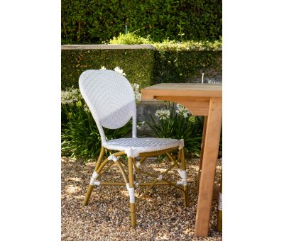 brioche outdoor chair in white