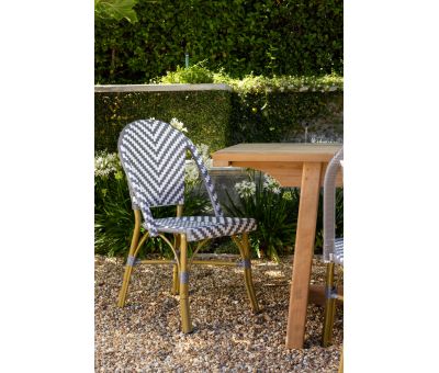 Grey and white Brioche outdoor chair 