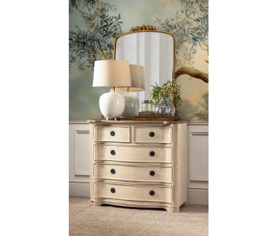 French 5 drawer chest of drawers 