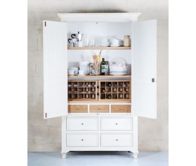 Block & Chisel Antique White utility cupboard