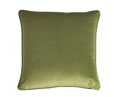 Emerald green tiger print cushion with velvet backing