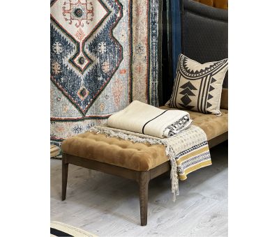 Dhurrie rug blue Naksha collection 