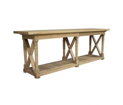 Block and chisel solid oak server 