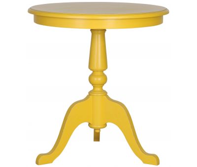 Block & Chisel round yellow lamp table