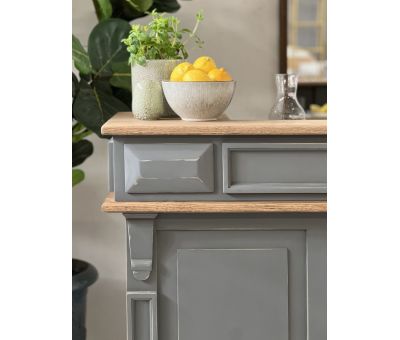 Sibley bar table in chimney sweep grey 