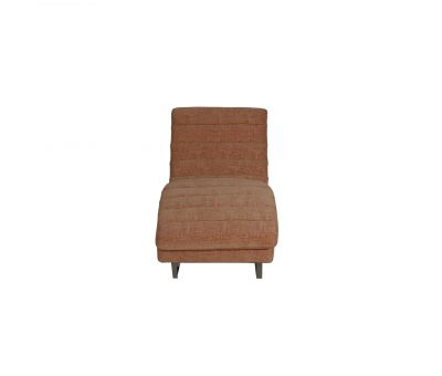 modern lounger upholstered in chenille fabric 