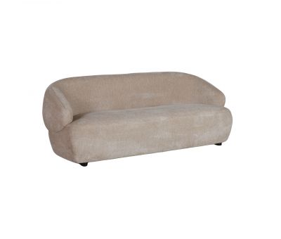 modern 3 seater sofa upholstered in chenille fabric
