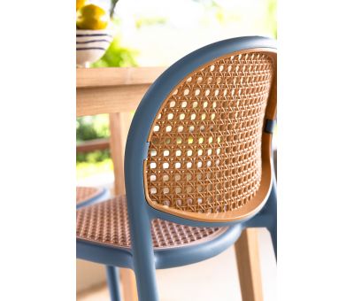 Block and chisel outdoor pvc dining chair 