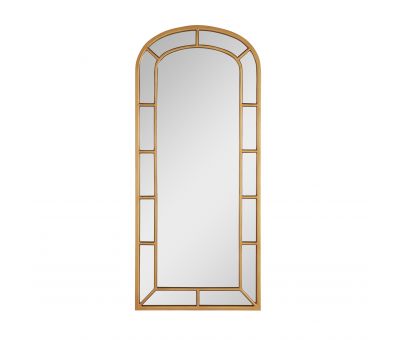 Large arched mirror gold 