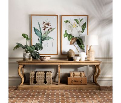 Botanical print with wooden frame 