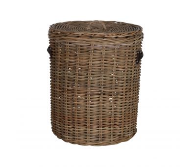 Kubu rattan laundry basket with lid 