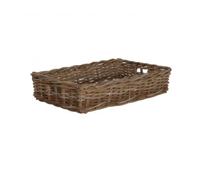 Low rattan kubu weave basket 