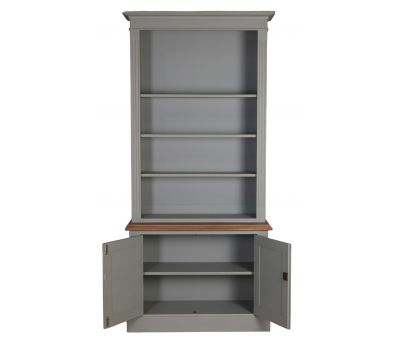 Ecs single library bookcase in biscuit 