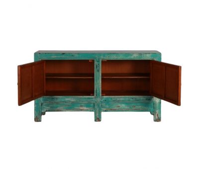 Painted lacquered sideboard with distressed finish